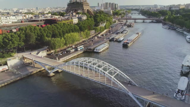 Aerial-view-of-Paris-with-Seine-river