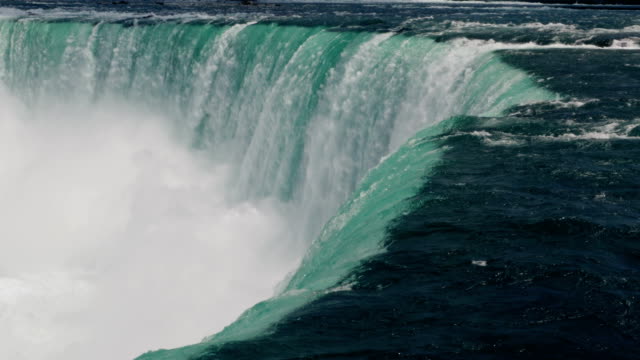 Extremo-cerca-del-punto-de-caída-de-Horseshoe-Falls,-Niagara