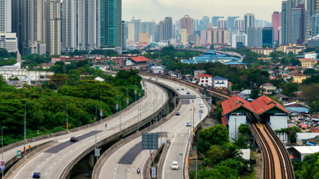 4-K-Zeitraffer:-Kuala-Lumpur-Stadt-mit-Verkehr
