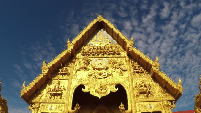 Tiempo-lapso-Wat-Sripanton-templo,-centro-de-la-provincia-de-Nan,-Tailandia