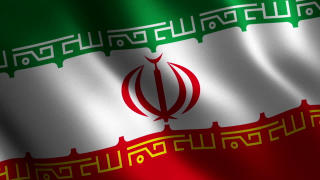 Iran-flag-waving-3d.-Abstract-background.-Loop-animation.