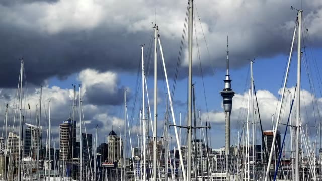 Ciudad-de-Auckland-de-velas