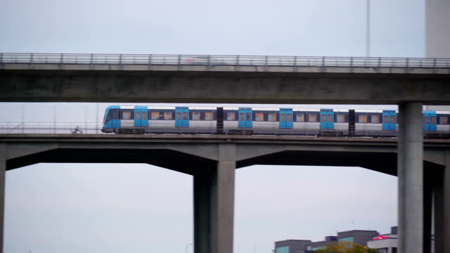 A-closer-look-of-the-slow-running-train-in-Stockholm-Sweden