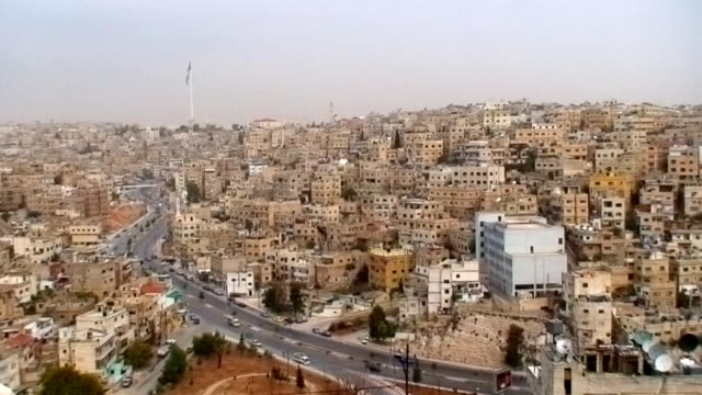 Jordanien-–-Amman-panorama-am-frühen-Morgen