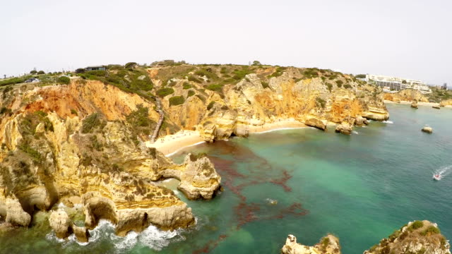 Luftaufnahmen-Lagos,-Ponta-da-Piedade,-Algarve,-Portugal