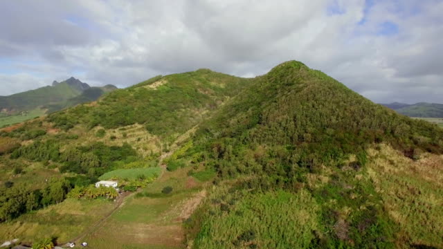 Aerial-Szene-der-grünen-Mauritius-Festland