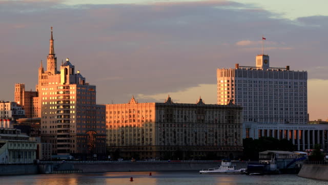House-of-the-Government-of-the-Russia--in-the-evening-sun