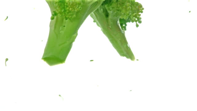 Drop-Broccoli-into-the-water-to-wash-before-cooking.