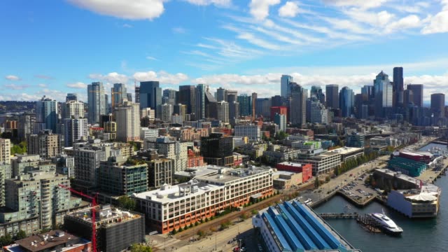 Aerial-drone-footage-Seattle-Washington-USA