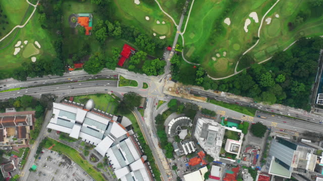 evening-kuala-lumpur-downtown-park-traffic-street-aerial-topdown-panorama-timelapse-4k-malaysia