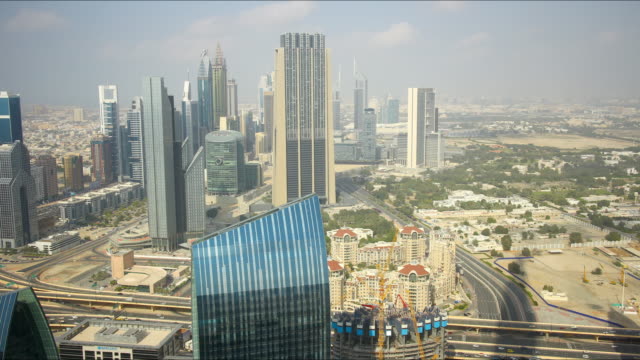 Dubai-Stadt-Tag-Zeitraffer