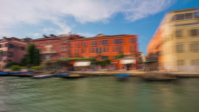 Italia-verano-día-famosa-ciudad-gran-canal-Venecia-ferry-panorama-de-viaje-de-viaje-de-carretera-4k-lapso-de-tiempo