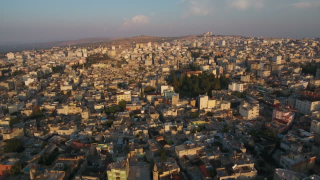 Aerial-view-of-Kilis-city,-near-the-border-with-Syria.