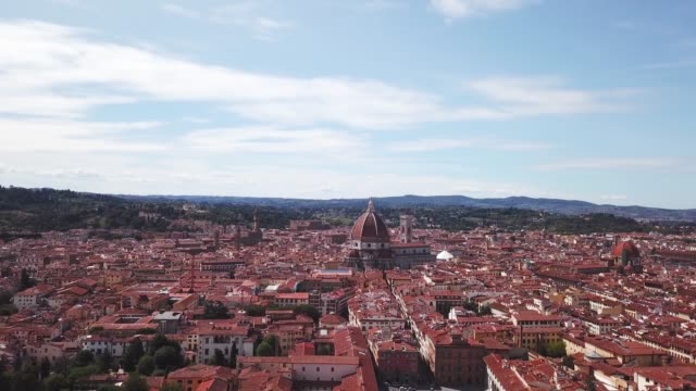Aerial-drone-footage-video---panoramic-view-of-Florence