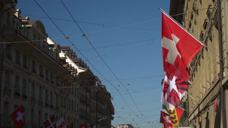 Switzerland-sunny-day-bern-city-national-flags-street-decoration-panorama-4k