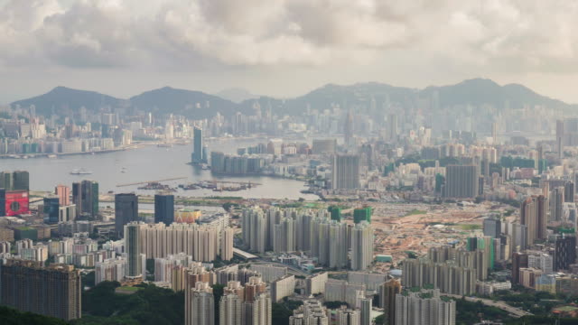 Hong-Kong-Skyline-der-Stadt.