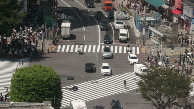 TimeLapse---Landscape-of-scrambled-intersection-in-Tokyo-Shibuya-in-Japan