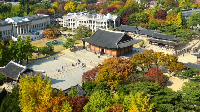 Herbst-in-der-Stadt-Seoul,-Südkorea