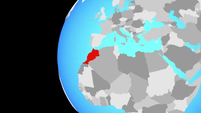 Schließung-in-Marokko-am-blauen-Globus