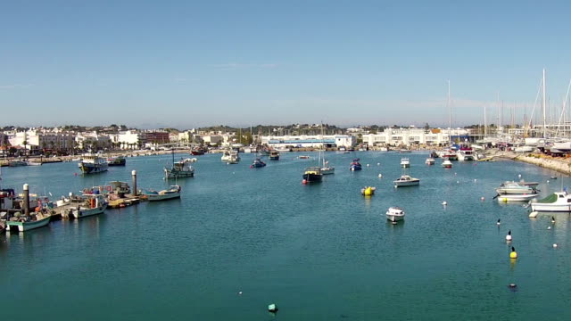 Aerial-from-the-harbor-from-Lagos-in-Portugal
