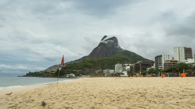 Time-lapse-shot-of-Ipanema-Beach-in-Rio-de-Janeiro-in-Brazil
