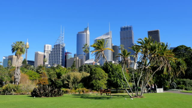 Los-edificios-de-la-ciudad,-Royal-Sydney-al-jardín-botánico