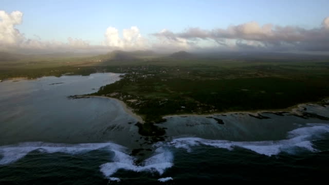 Mauricio-isla,-vista-aérea