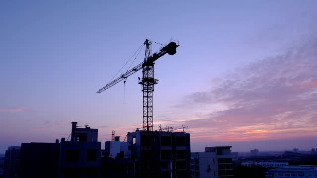 One-of-many-construction-sites-in-Beijing.-4k-Timelapse