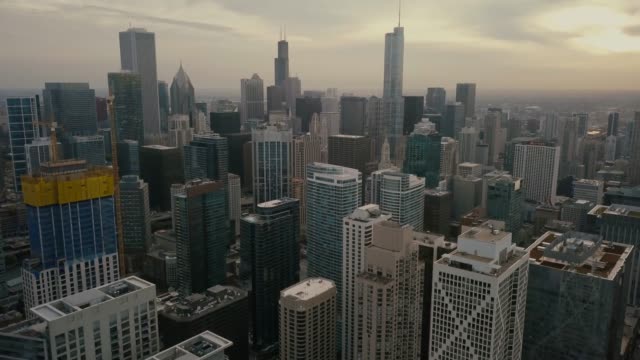 Skyline-von-Chicago---Luftbild