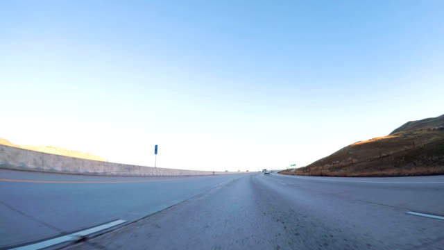 Driving-West-on-highway-470-in-early-Winter.