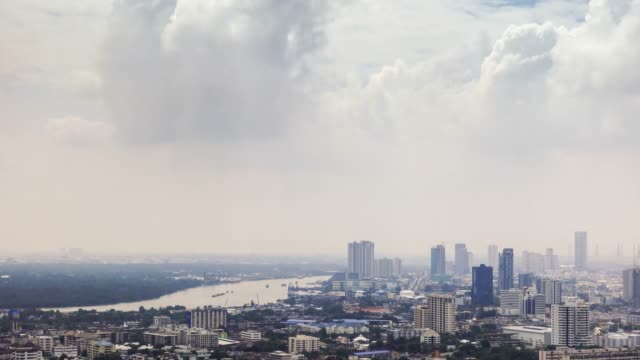Die-Unsicherheit-des-Geschäfts---Bangkok-stürmischen-Timelapse
