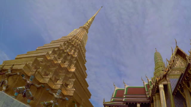 Tiempo-lapso-Wat-Phra-Kaew-(Buda-del-templo-de-Esmeralda)-Bangkok,-Tailandia