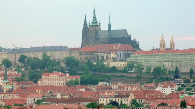 view-of-Prague-castle-from-city-in-summer-day