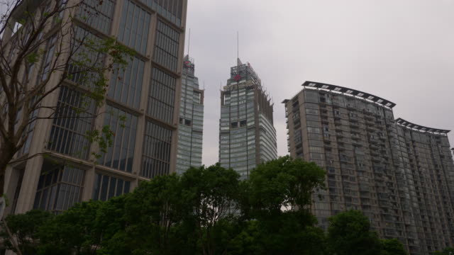 bewölkten-Tag-shanghai-Pudong-Bucht-Stadt-Panorama-4k-China