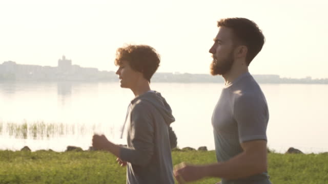 Family-Couple-Running-Together-in-the-Morning