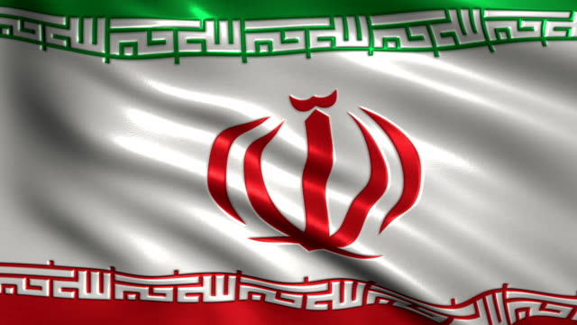 Flagge-des-Iran,-Asien