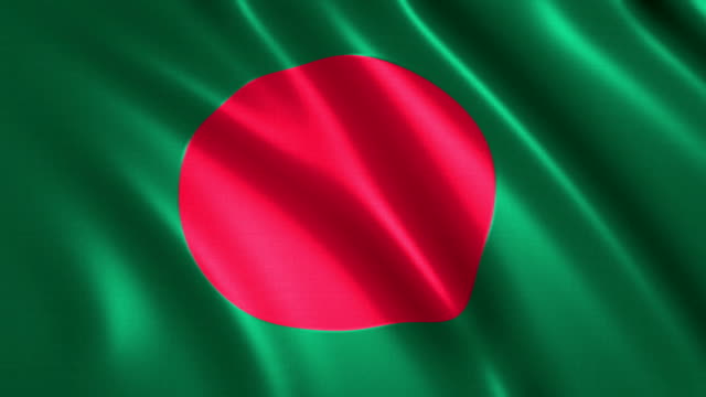 4k-flag-of-Bangladesh--,-Asia