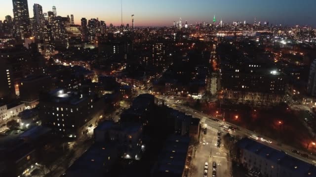 Antena-de-Downtown-Brooklyn,-Nueva-York