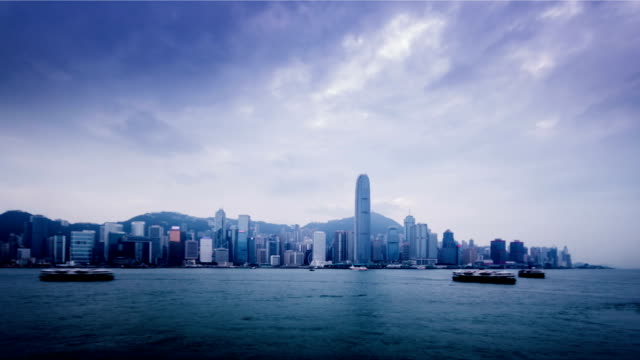 Hong-Kong,-China-–-Nov-11,2014:-Den-atemberaubenden-Blick-auf-Victoria-Harbour-in-Hongkong,-China