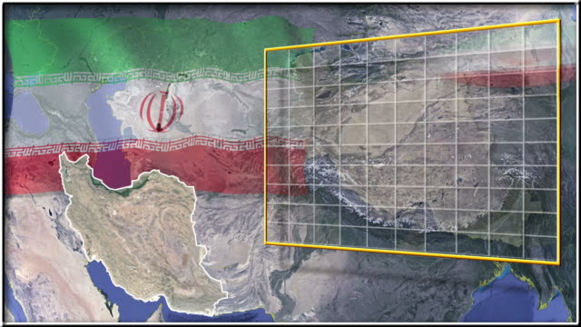Iran-Flagge-und-Karte-animation