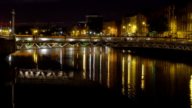 The-beautiful-nightscape-of-the-city-of-Dublin