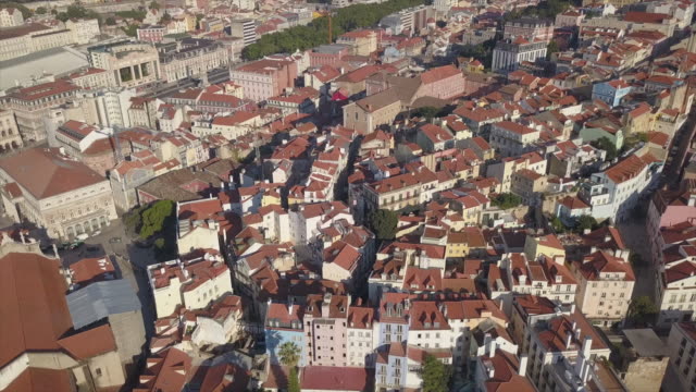 Portugal-Sommer-Tag-Lissabon-Stadtbild-aerial-Panorama-4k
