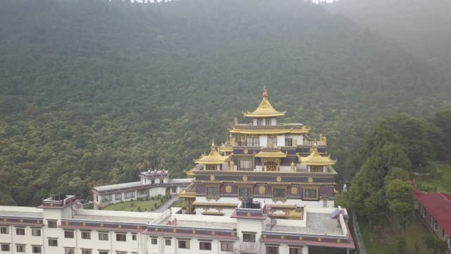 Buddhist-Monastery,-Kathmandu-valley,-Nepal---October-16,-2017