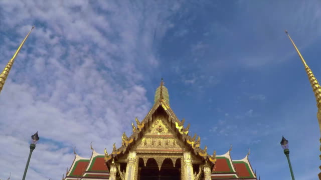 Time-Lapse-Wat-Phra-Kaeo-(Tempel-des-Smaragd-Buddha)-Bangkok,-Thailand