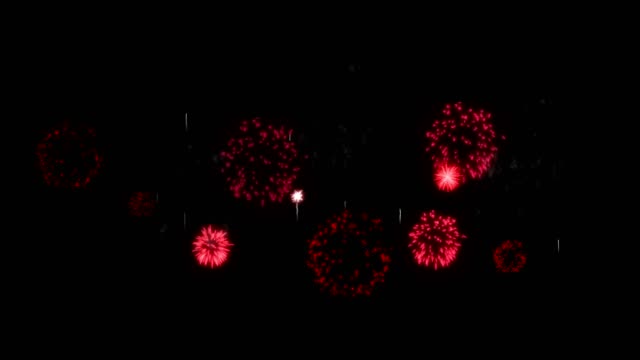 4K-firework.-Holidays.-render.-Animation-background-of-red-fireworks.-V11