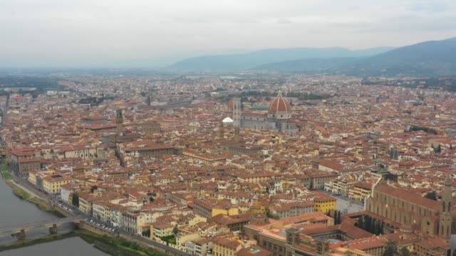 Florenz---Antenne-Stadtbild