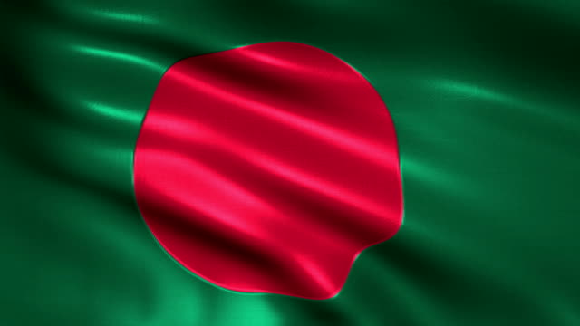 Bandera-de-Bangladesh,-Asia