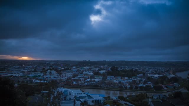 Einbruch-der-Dunkelheit-in-Whanganui-Neuseeland