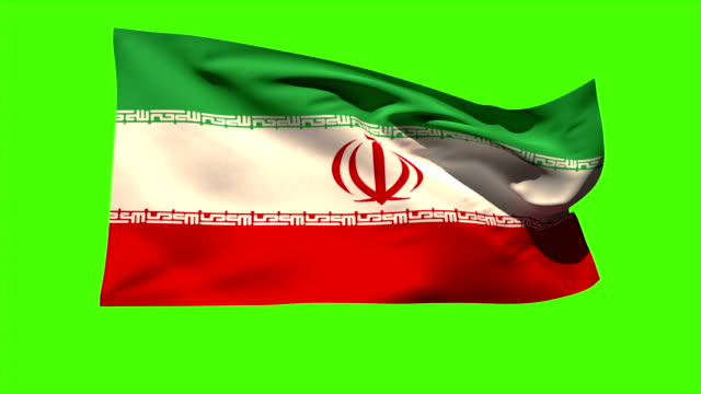 Iran-national-flag-blowing-in-the-breeze