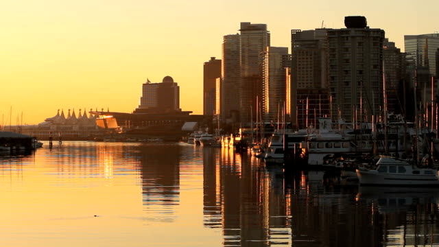 First-Light-Vancouver,--Coal-Harbor-Reflections